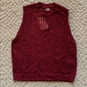 NWT H&M Sleeveless Mockneck Crop Top Sz XS